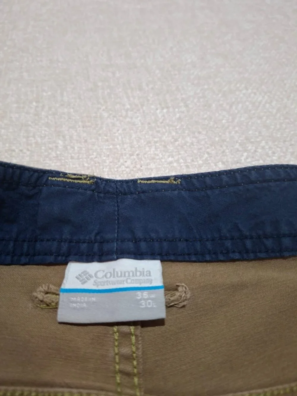 Columbia Brown Utility Cargo Pants Men's 36x30 Regular Fit Stretch